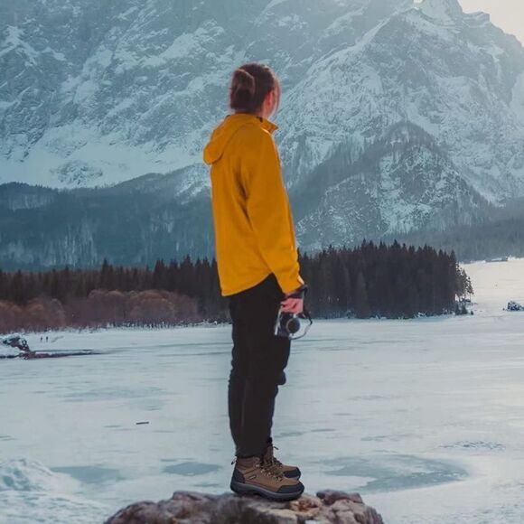 Lamincoa Women Winter Hiking Boots Keep Warm Anti-Slip Soft Sole Booties 8,5 - Picture 7 of 8